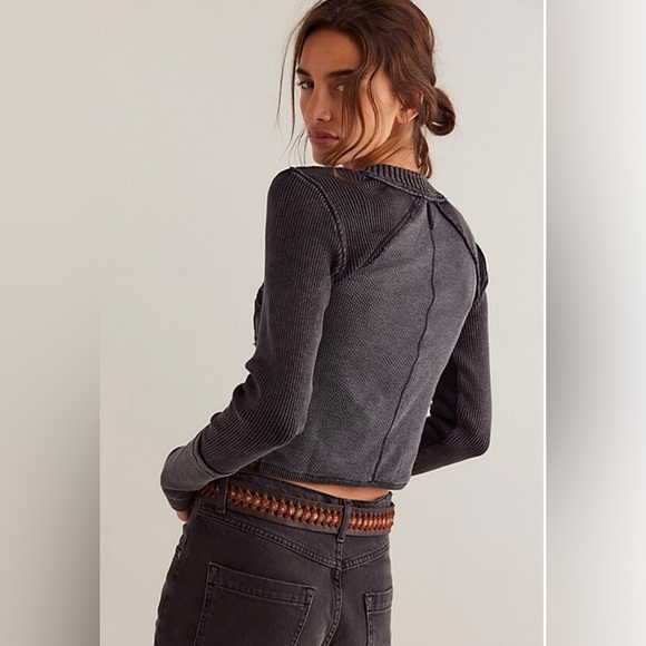 Free People We The Free Snapshot Cable Cardi - Picture 3 of 8